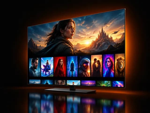 Smart TV showing a streaming app