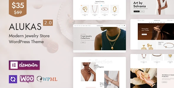 Alukas – Modern Jewelry Store WordPress Theme